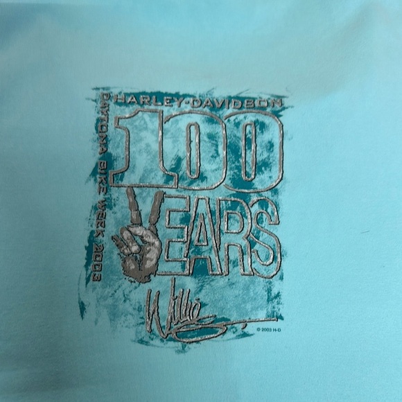 Harley-Davidson Blue Willie G Short Sleeve Tee - Picture 6 of 9